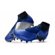 Nouvelles Chaussures de Football Nike Phantom VSN Elite DF FG Bleu Racer Noir Argent Volt