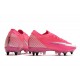 Nike Mercurial Vapor 13 Elite SG-Pro AC x Mbappe Rose Blanc Noir