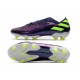 Chaussures de Foot adidas Nemeziz 19.1 FG Violet Vert