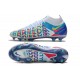 Nike Phantom GT Elite DF DF 3D FG Crampons Blanc Bleu Rose Jaune