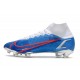 Nike Mercurial Superfly VIII Elite FG Bleu Blanc Rouge