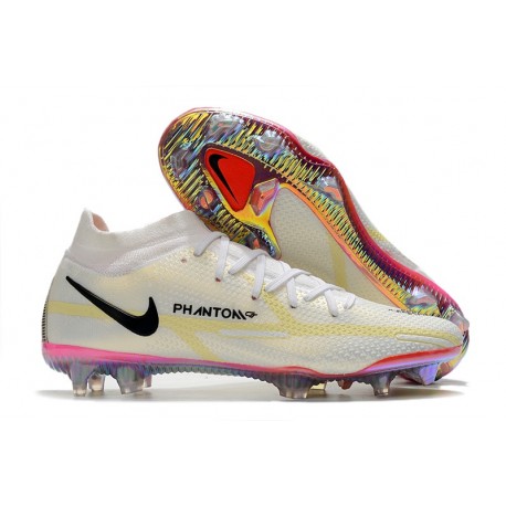 Nike Phantom GT2 Elite DF FG Blanc Noir Carmin Rose