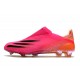 Crampons de Foot adidas X Ghosted + FG Rose Choc Noir Orange