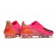 Crampons de Foot adidas X Ghosted + FG Rose Choc Noir Orange