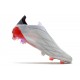 adidas X Speedflow + FG Blanc Acier Métallique Rouge Solaire