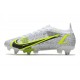 Nike Mercurial Vapor 14 Elite SG Pro Silver Safari -Blanc Noir Argenté