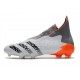 adidas Predator Freak + FG/AG Blanc Acier Métallique Rouge Solaire