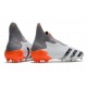 adidas Predator Freak + FG/AG Blanc Acier Métallique Rouge Solaire