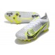 Nike Mercurial Vapor 14 Elite AG-PRO Blanc Noir Métallique Argent Volt