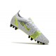 Nike Mercurial Vapor 14 Elite AG-PRO Blanc Noir Métallique Argent Volt