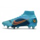 Nike Mercurial Superfly 8 Elite SG-Pro Ac Bleu Chlorine Orange Laser