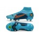 Nike Mercurial Superfly 8 Elite SG-Pro Ac Bleu Chlorine Orange Laser