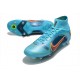 Nike Mercurial Superfly 8 Elite SG-Pro Ac Bleu Chlorine Orange Laser