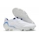 Crampons adidas Copa Sense+ FG Blanc Bleu Hi Res Indigo