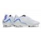 Crampons adidas Copa Sense+ FG Blanc Bleu Hi Res Indigo