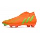 adidas Predator Edge+ FG Rouge Solaire Vert Solaire Equipe Noir