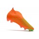 adidas Predator Edge+ FG Rouge Solaire Vert Solaire Equipe Noir