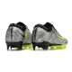 Nike Air Zoom Mercurial Vapor 15 Elite FG Argent Métallique Vert Noir