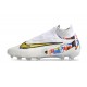 Nike Phantom GX Elite DF FG Blanc Or