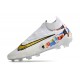 Nike Phantom GX Elite DF FG Blanc Or