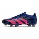 adidas Predator Accuracy.1 Low FG PP Bleu Lucide Magenta Réel Equipe Noir Foncé