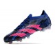 adidas Predator Accuracy.1 Low FG PP Bleu Lucide Magenta Réel Equipe Noir Foncé