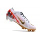 Nike Zoom Mercurial Vapor XV Elite FG Blanc Rouge Or