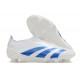 adidas Predator Elite Laceless FG Blanc Bleu