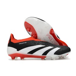 adidas Predator Elite Laceless FG Noir Banc Rouge Solaire