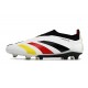 adidas Predator Elite Laceless FG Blanc Noir Rouge Jaune