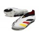 adidas Predator Elite Laceless FG Blanc Noir Rouge Jaune