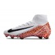 Nike Zoom Mercurial Superfly 10 Elite FG Blanc Noir Orange