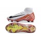 Nike Zoom Mercurial Superfly 10 Elite FG Blanc Noir Orange