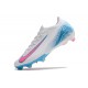 Nike Air Zoom Mercurial Vapor 16 Elite FG Blanc Bleu Rose