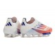 Chaussure adidas F50+ LL FG Advancement - Blanc Rouge Bleu