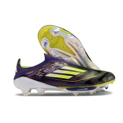 Chaussure adidas F50+ LL FG Fast Reborn - Violet Blanc Lucid Lemon