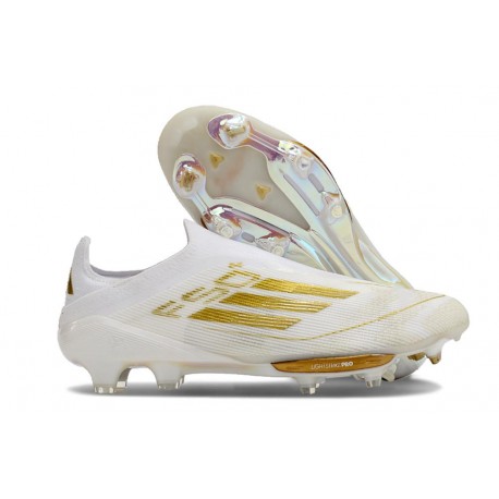 Chaussure adidas F50+ LL FG Day Spark - Blanc Doré Blanc