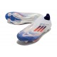 Chaussure adidas F50+ LL FG Advancement - Blanc Rouge Bleu