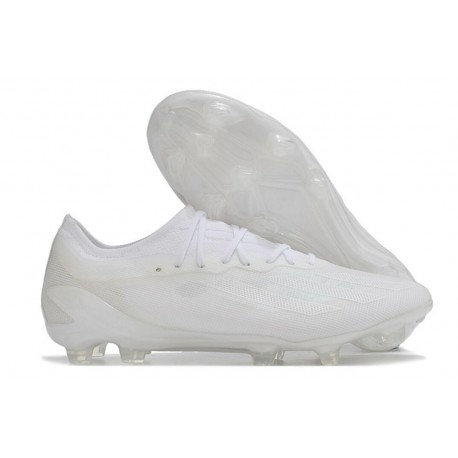 Chaussures de football 2018 - Adidas X 18.1 FG - Blanc Cassé