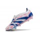 adidas Predator Elite Tongue FG Blanc Ftwr Bleu Solaire Rose Solaire