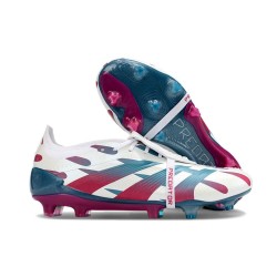 adidas Predator Elite Tongue FG Blanc Bleu Rouge