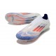 adidas F50 Elite Laceless FG Advancement - Blanc Bleu Rouge 