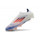 adidas F50 Elite Laceless FG Advancement - Blanc Bleu Rouge 