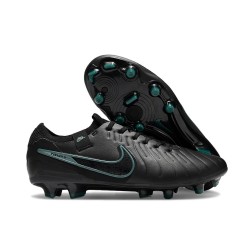 Chaussure Nike Tiempo Legend 10 Elite FG Noir Jungle