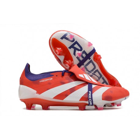 adidas Predator Elite Tongue FG Rouge Blanc