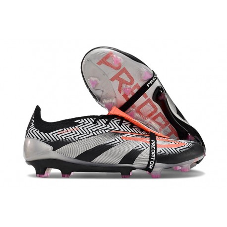 adidas Predator Elite Tongue FG Noir Argent Rouge