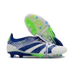 adidas Predator Elite Tongue FG Blanc Bleu Vert