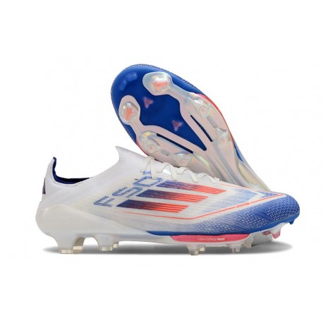 adidas F50+ Elite FG Advancement - Blanc Bleu Rouge 