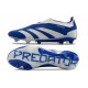 adidas Predator Elite Laceless FG Bleu Blanc