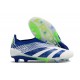 adidas Predator Elite Laceless FG Bleu Blanc Vert